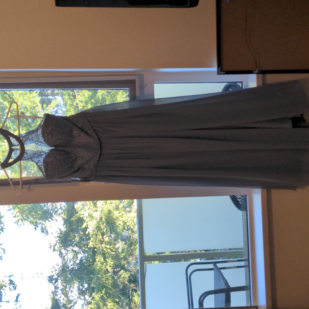 JJ's House dusty blue formal dress